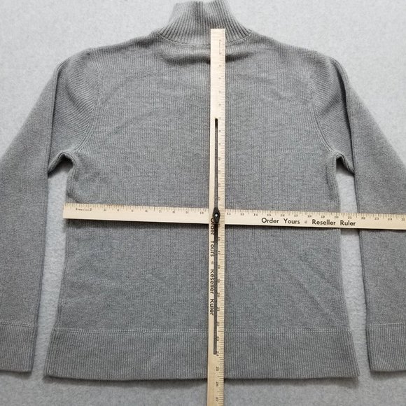 Ralph Lauren Sweater Mens XL Gray Pullover Zip‎ Mock Neck Long Sleeve - Picture 7 of 9